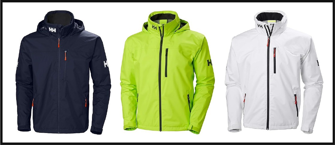 Helly-Hansen Mens Crew Hooded Waterproof Sailing Jacket clothes