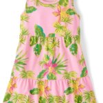 Children Place Girls Casual Sleeveless Tiered Dresses