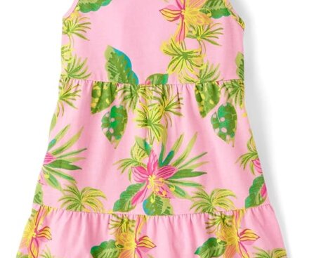 Children Place Girls Casual Sleeveless Tiered Dresses