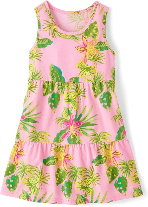 Children Place Girls Casual Sleeveless Tiered Dresses