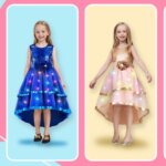 Girls Sequin Flower Dress