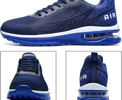 Autper Mens Athletic Running Tennis Shoes Lightweight Sport Gym Jogging Walking Sneakers
