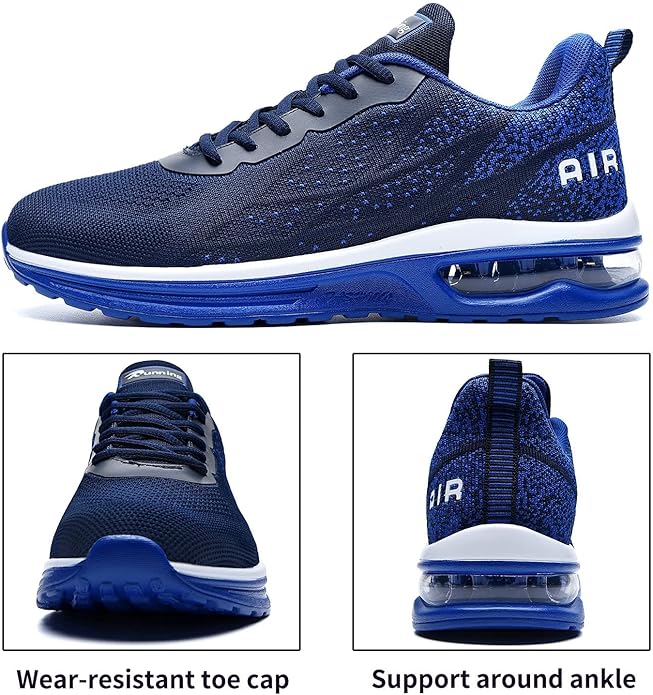 Autper Mens Athletic Running Tennis Shoes Lightweight Sport Gym Jogging Walking Sneakers